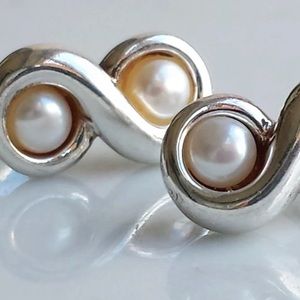 Tiffany & Co. Sterling Silver/Pearl Earrings